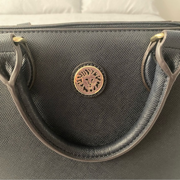 Anne Klein Navy Blue Handbag with Crossbody Strap - Picture 7 of 9